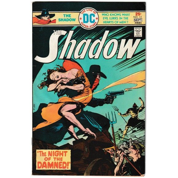 The Line Of D.C Super-Stars The Shadow The Night Of The Damned #12 Sept 30684 Co - Picture 5 of 8